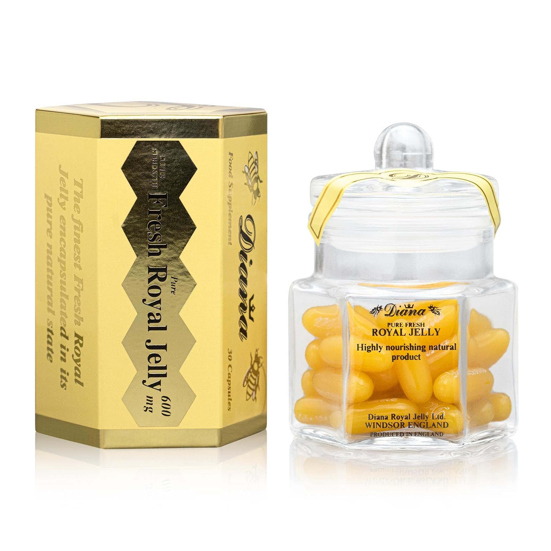 Diana Organic Fresh Royal Jelly 30 Capsules (600mg)