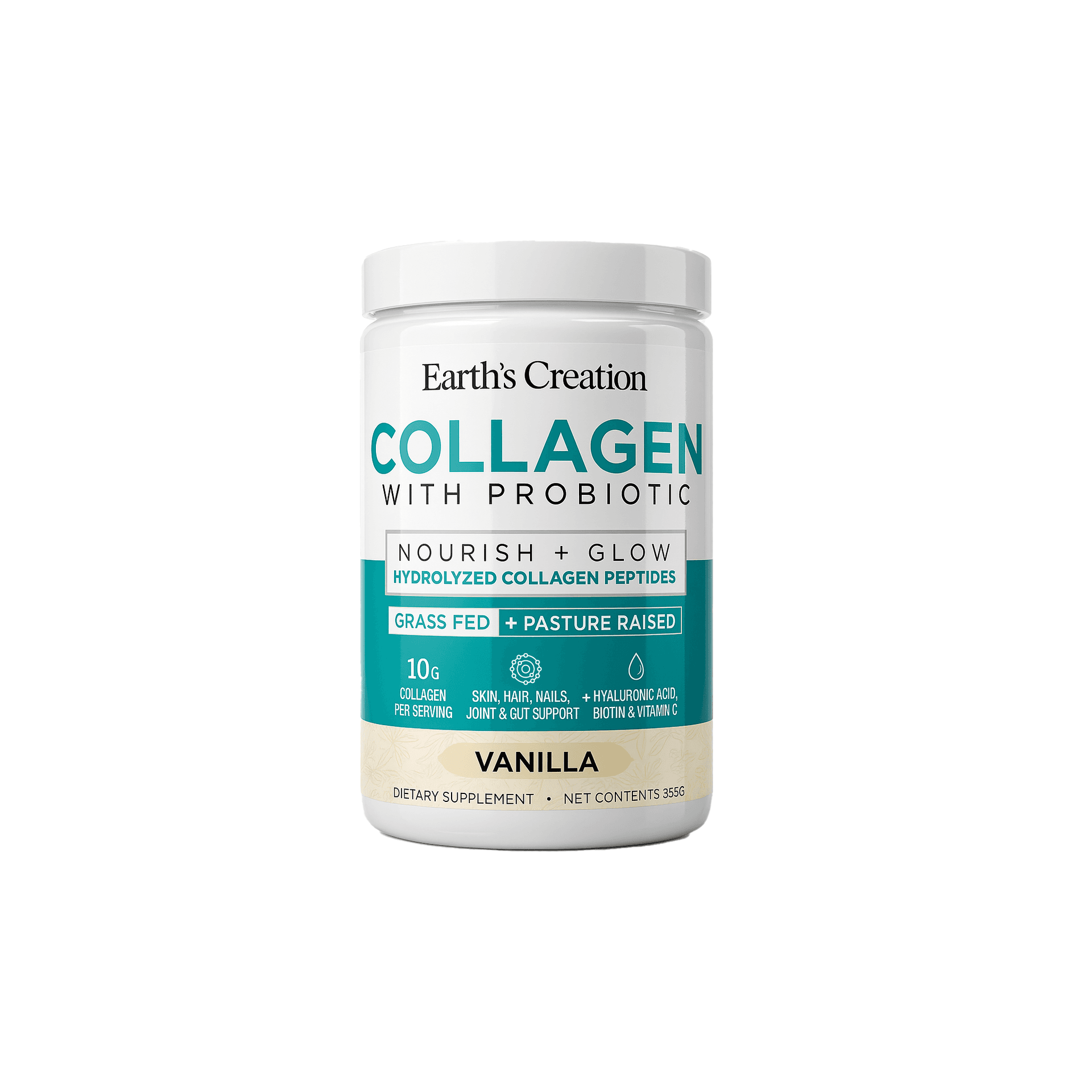 Earth Creation Collagen + Prebiotic Powder