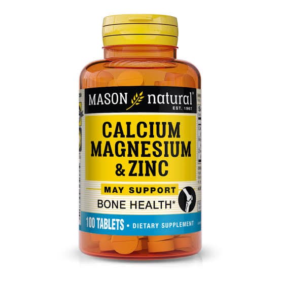 Mason Natural Calcium Magnesium & Zinc (100 Tablets)