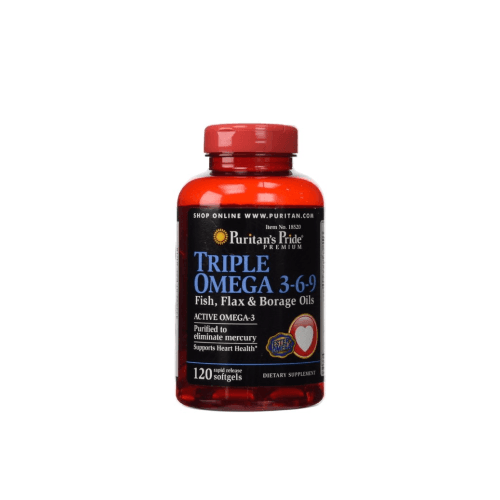 Puritan's Pride Triple Omega 3-6-9 Fish Flax & Borage Oils