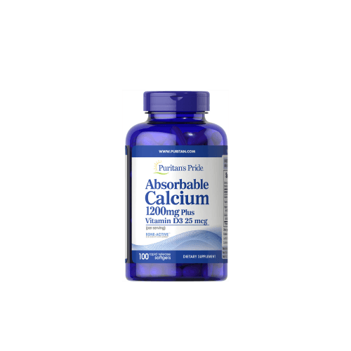 Puritan's Pride Absorbable Calcium (100 Softgels x 1200 mg)