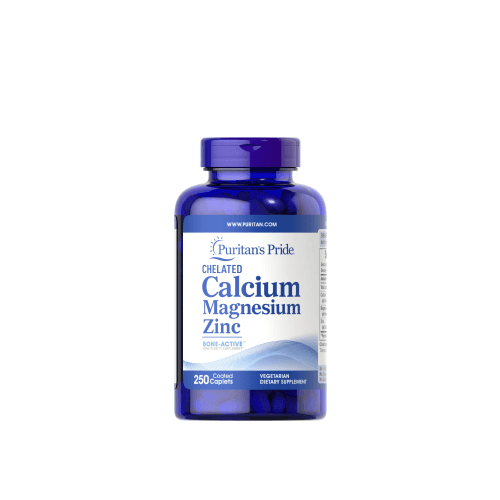 Puritan's Pride Chelated Calcium Magnesium Zinc (100 Capsules)