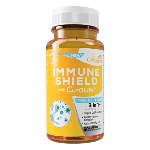 Earth's Creation Immune Shield with CurQLife (60 Capsules)