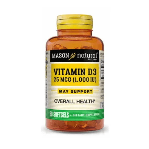 Mason Natural Vitamin D3 25mcg (1000iu)