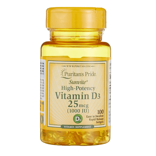 Puritan's Pride Vitamin D3 25mcg (1000 IU)