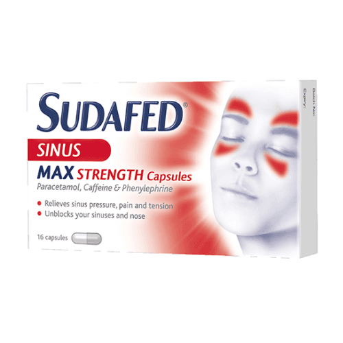 Sudafed Sinus Max Strength (16 Capsules)