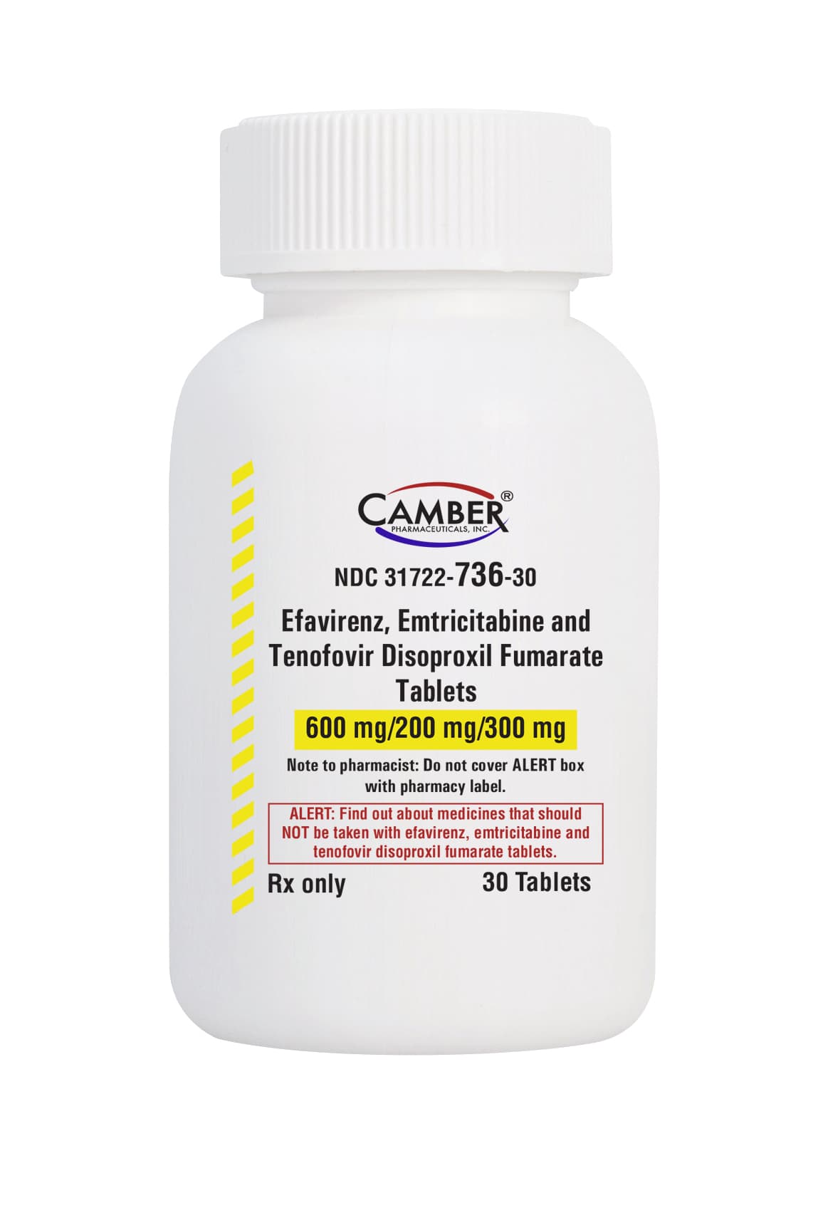 Efavirenz, emtricitabine and tenofovir disoproxil fumarate tablets