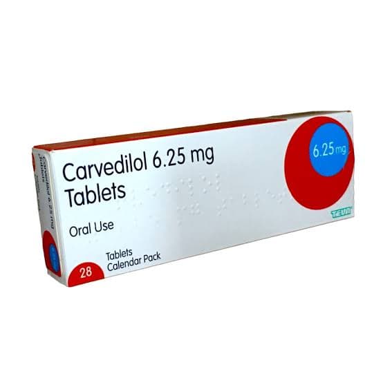 Carvedilol 6.25mg Tablet