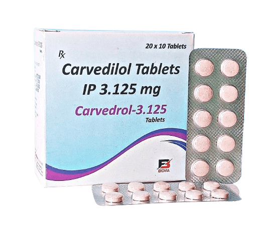 Carvedilol 3.125mg Tablet