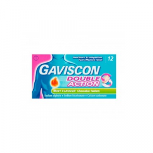 Buy Gaviscon Double Action Mint (12 Tablets) Online in Nigeria