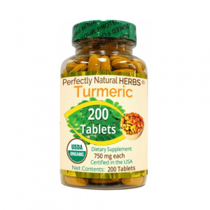 Perfectly Natural Herbs Turmeric 750mg (200 Tablets)