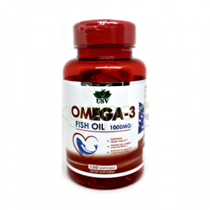 USV Omega-3 Fish Oil (100 Softgels)