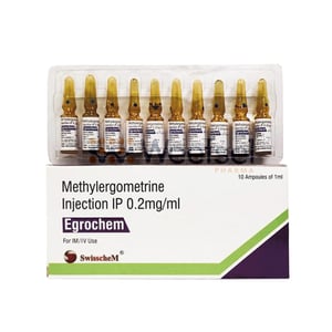 Egrochem Injection Methylergometrine Ip (0.2mg/ml)